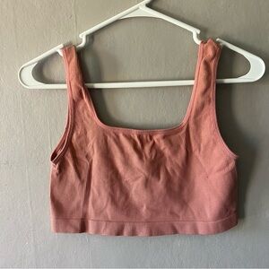 Dusty Pink Cropped Tank Size Medium